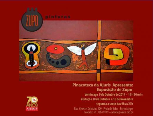 Pinacoteca da Ajuris recebe a "Exposição de Zupo" nesta quinta-feira, 9 de outubro 