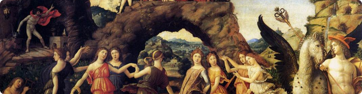Andrea Mantegna (1431-1506) - Parnassus, 1494, Louvre, Paris.